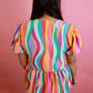 Multi Color Bow Tie Top