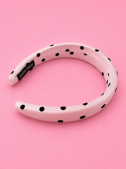 Satin Polka Dot Headband