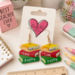 Stack of Books Earrings
