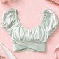 Sage Silky Crop Top