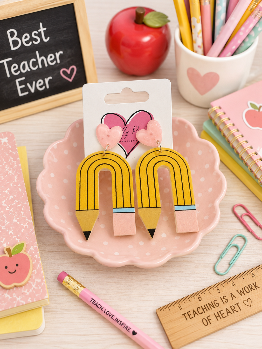 Pencil Arch Earrings