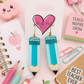 Blue Pencil Earrings