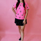 Pink Sequin Halloween Buckets Top
