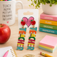 Colorful Metal Teacher Earrings