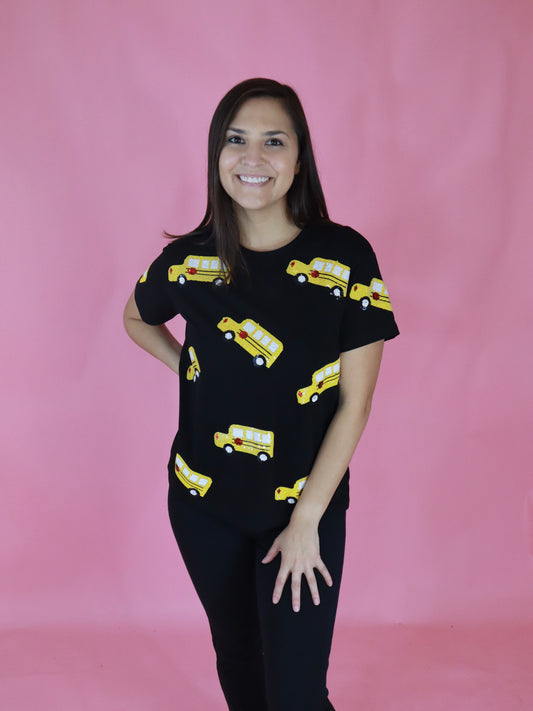 Sequin Schoolbus Shirt