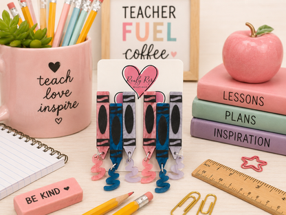 Crayon Scribble Earrings