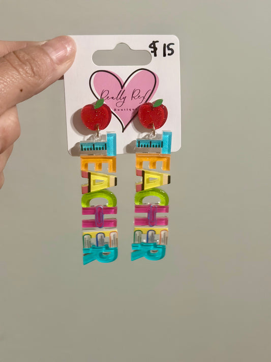 Teacher Supply Earrings