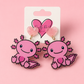 Cartoon Axolotl Earrings