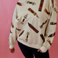 Sequin MultiColor Crayon Mock Neck Sweatshirt