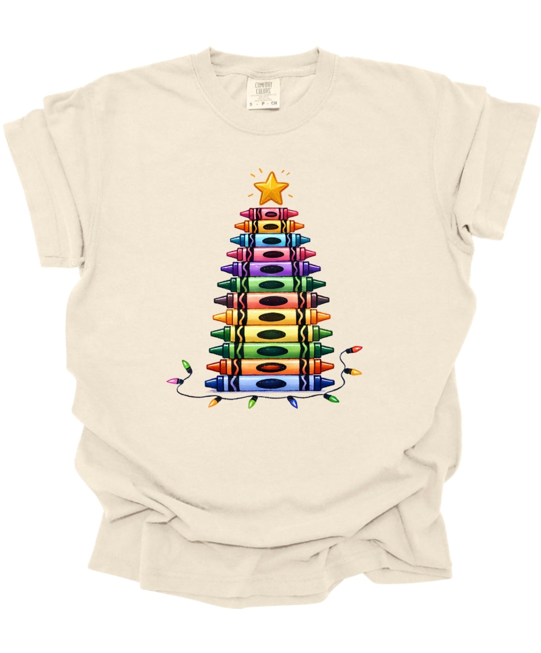 Crayon Christmas Tree Tshirt