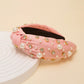 Peach Pearl and Jeweled Headband