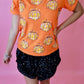 Disco Pumpkin Sequin Top