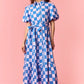 Checkered Maxi Dress