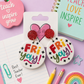 White circle Friyay Earrings