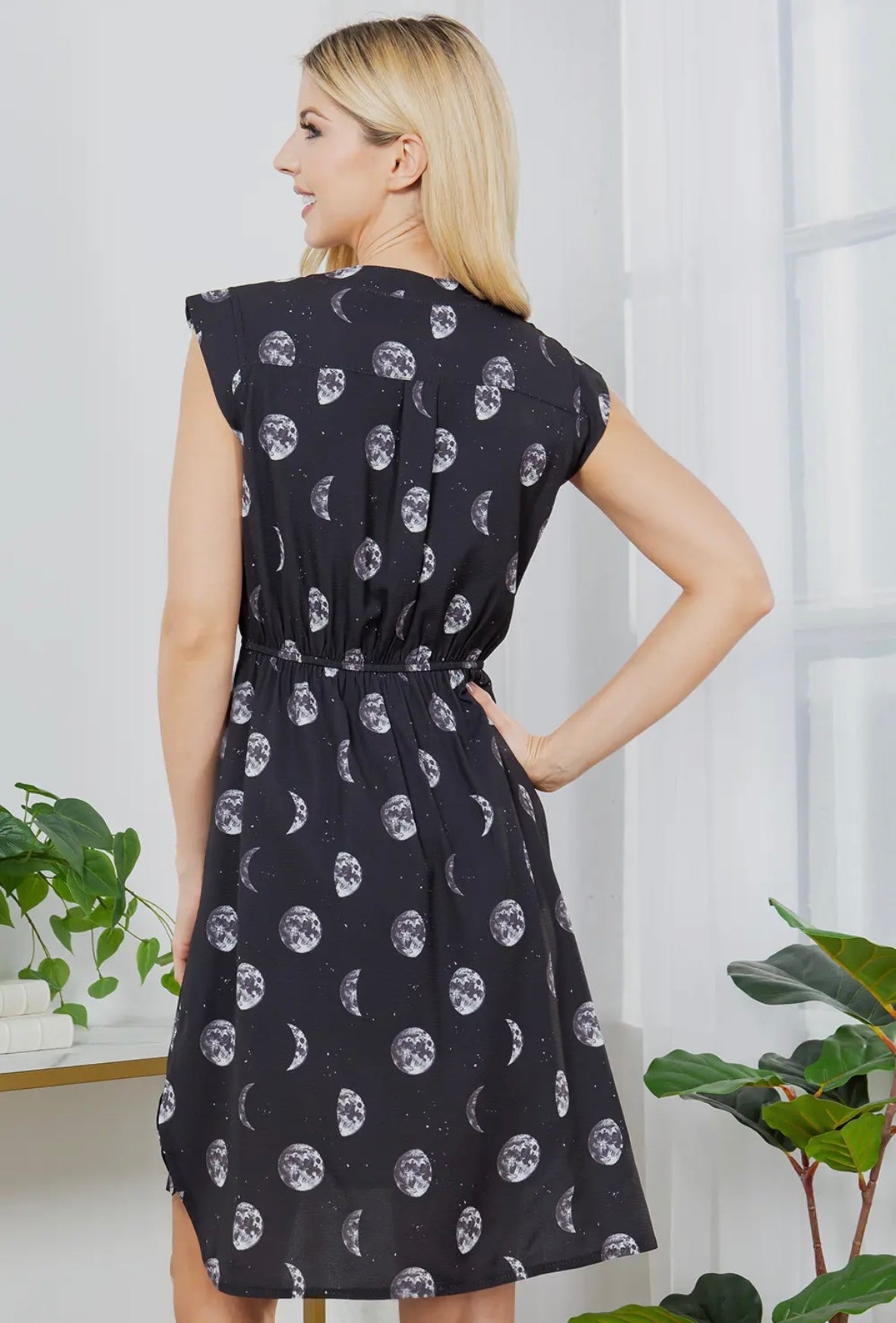 All Over Moon Dress