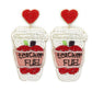 Beaded Teacher Fuel Earrings