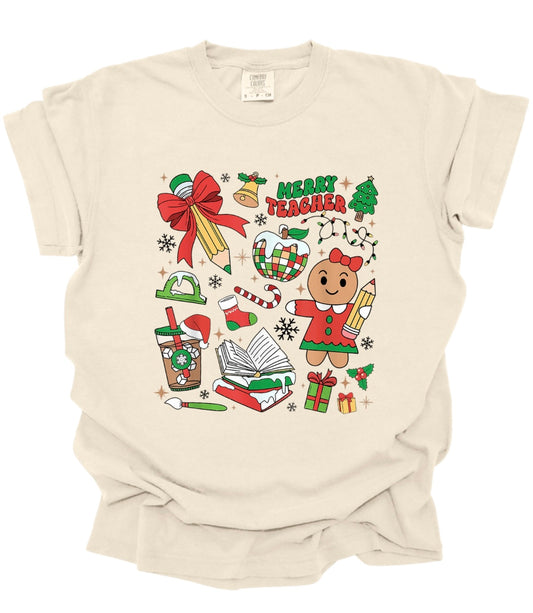 Christmas Teacher Supply Tshirt