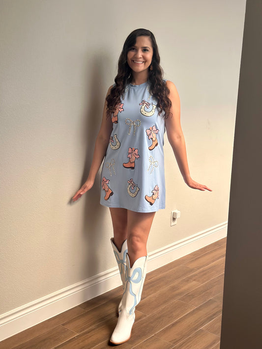 *PREORDER* Sequin Cowgirl Themed Dress