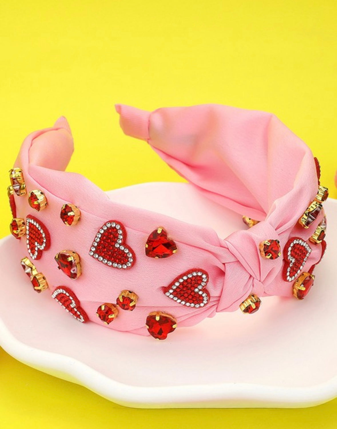 Heart Jeweled Headband