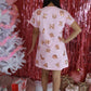 Sequin Gingerbread Letter Shirt Dress