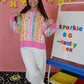 Pink School Themed Lightweight Sweatshirt