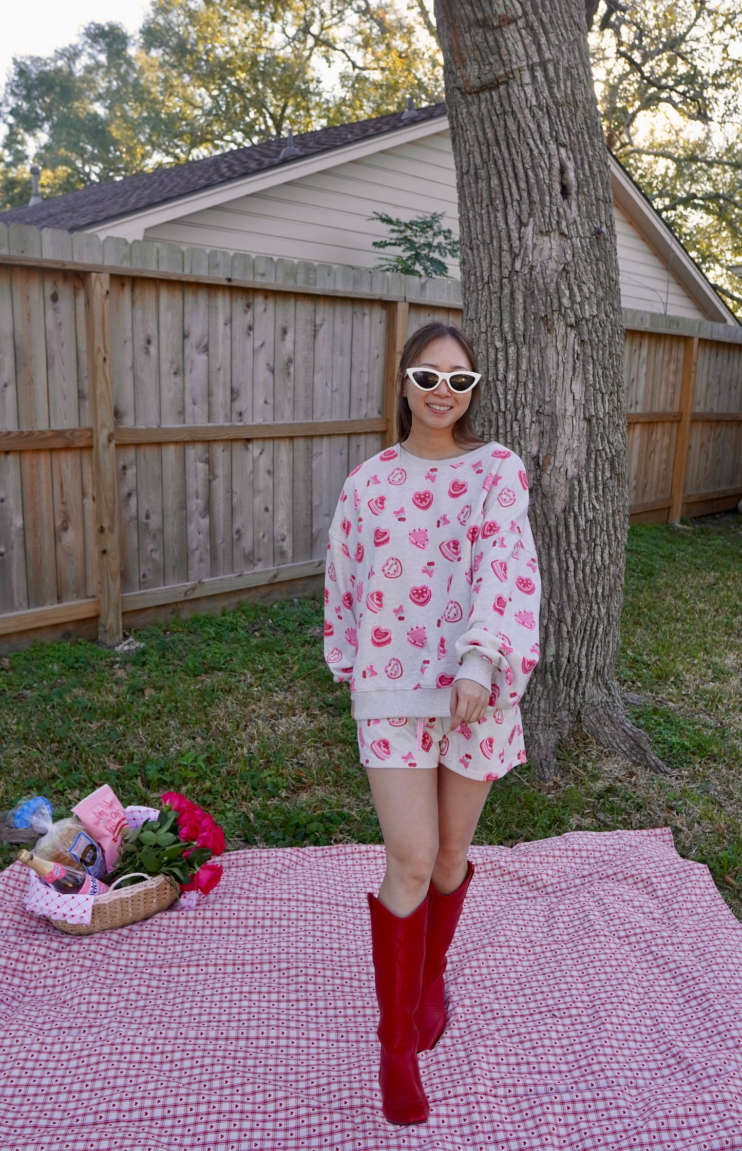 Heart Cake Short Set