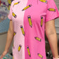 Two Tone Pink Pencil Dress
