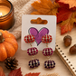 Fall Rhinestone Pumpkin Earrings