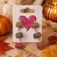 Rhinestone Pumpkin Earrings