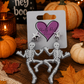 Glitter Skeleton Earrings