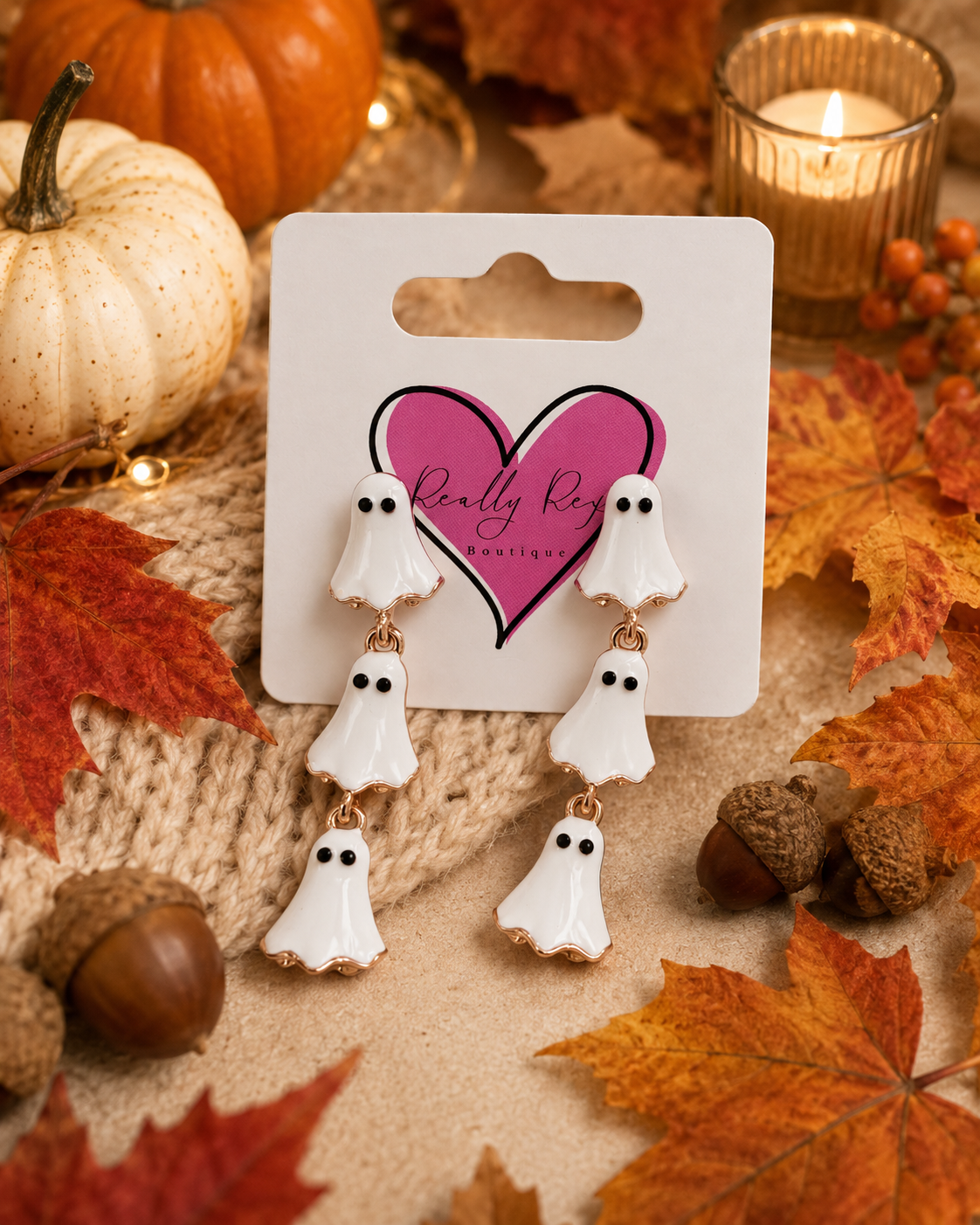 Dangle Ghost Earrings