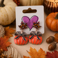 Coquette Bow Pumpkin Earrings