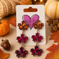 Rhinestone Leaf Earrings
