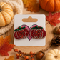 Beaded Pumpkin Studs