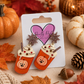 Glitter Pumpkin Spice Earrings