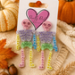 Rhinestone Skeleton Earrings