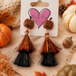 Pumpkin Tassel Earrings