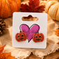 Jack-O-Lantern Studs