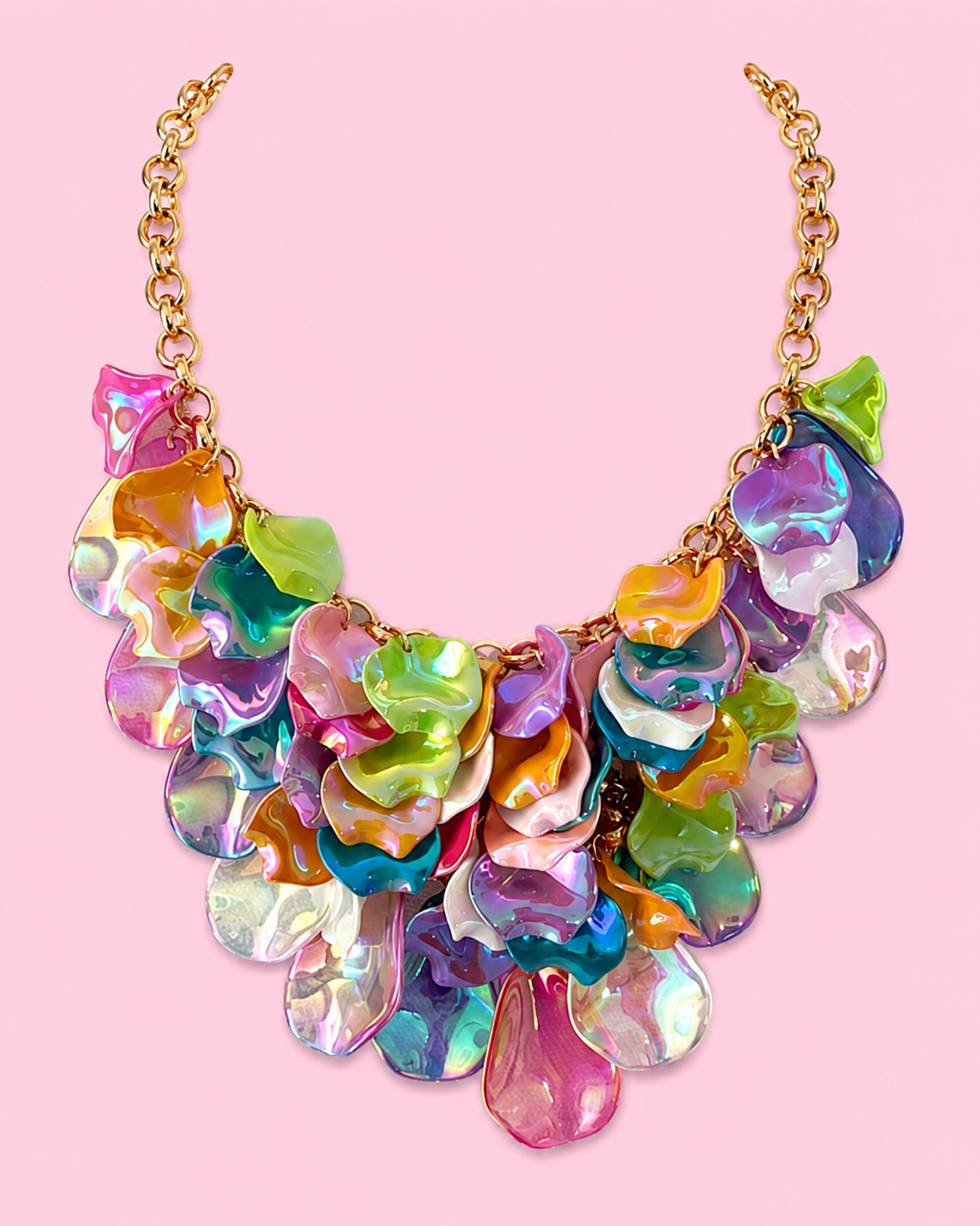 Colorful Petal Necklace