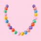 Multicolor Iridescent Beaded Necklace