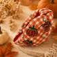 Pumpkin Plaid Headband