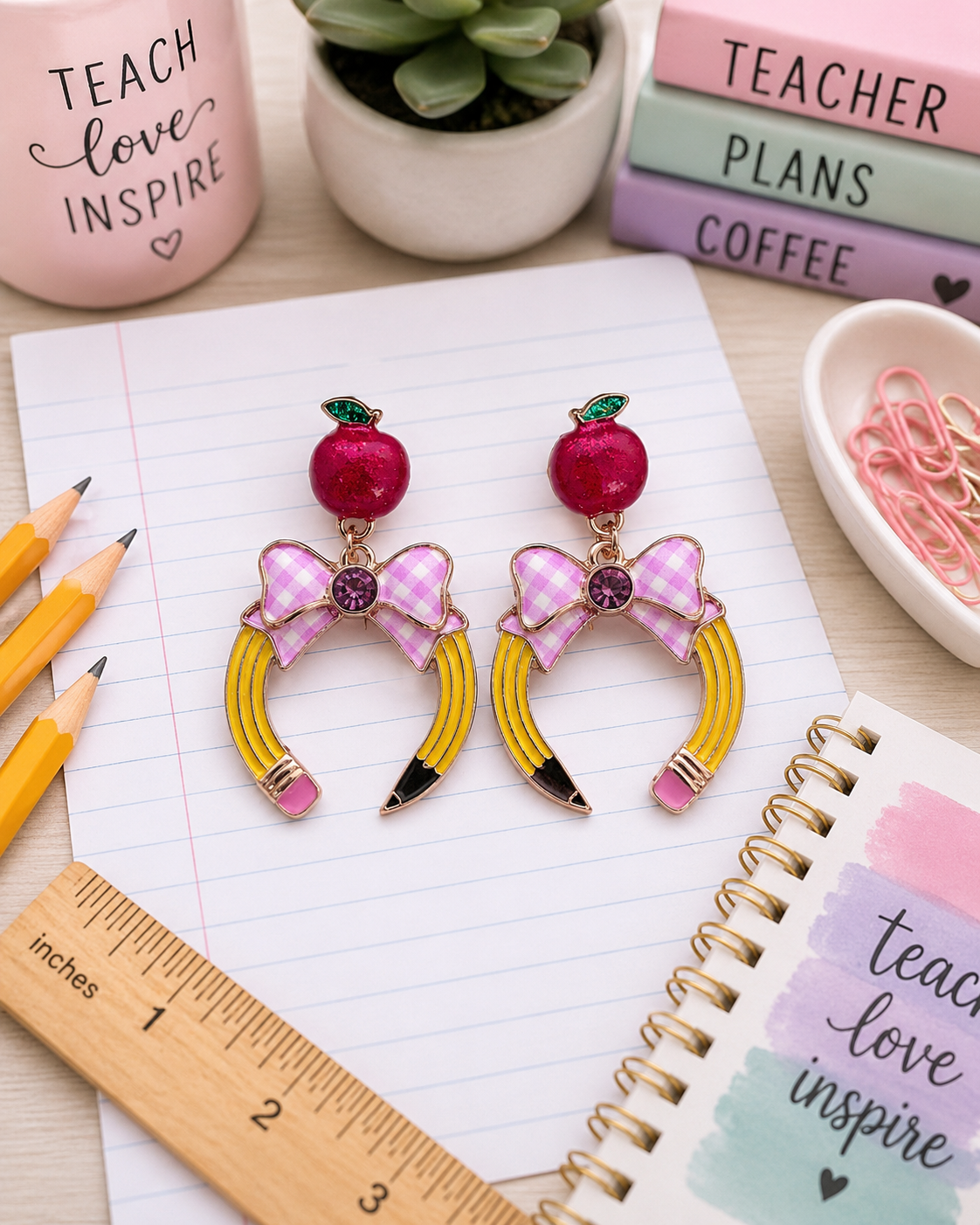 Pencil Arch Earrings