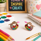 Gem Paint Palette Earrings