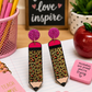 Leopard Pencil Earrings