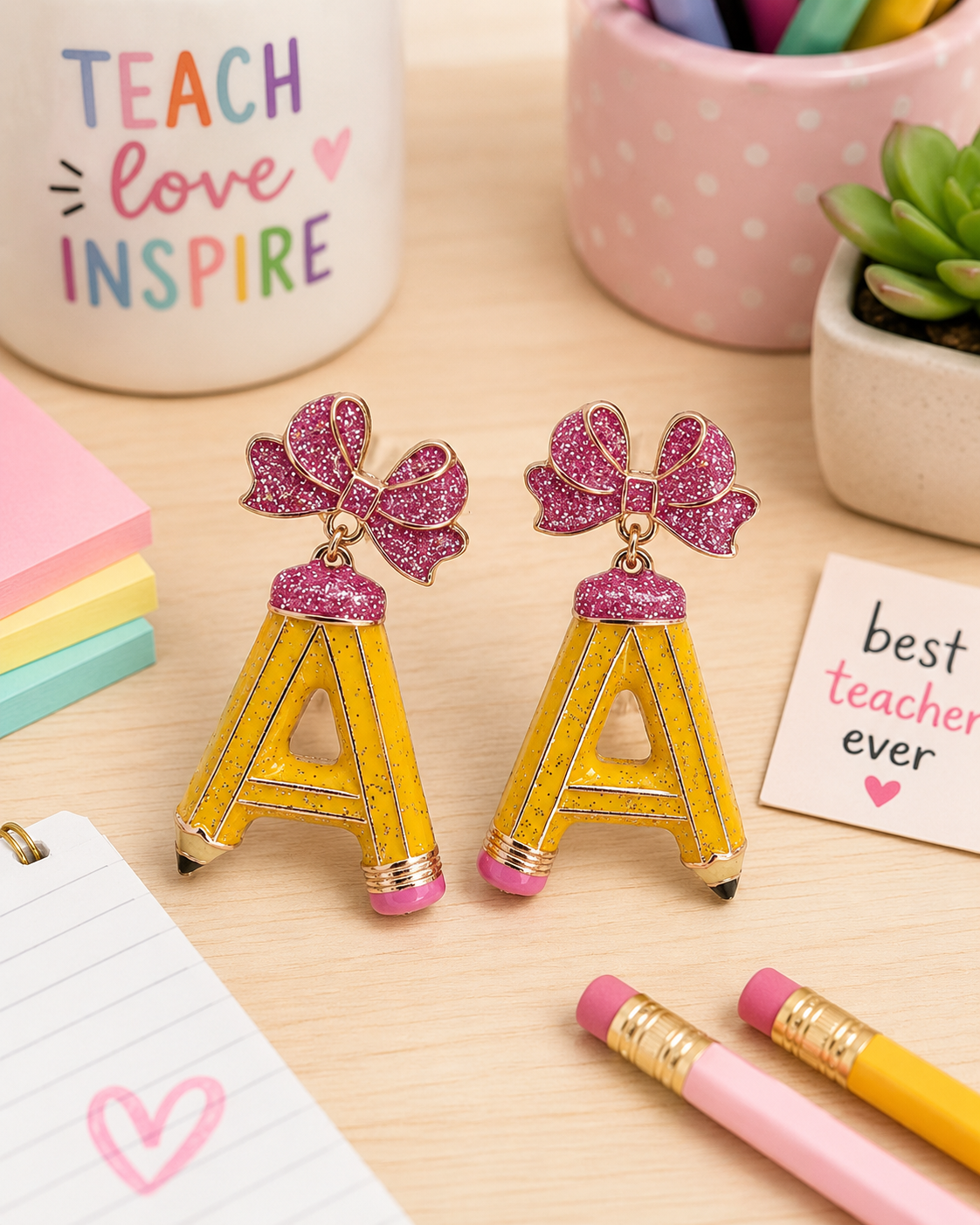 A-Shaped Pencil Earrings