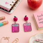 Calculator Earrings