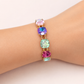 Square Pastel Rhinestone Bracelet