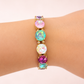 Circle Pastel Rhinestone Bracelet