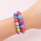 Multi-Color Iridescent Beaded Bracelet