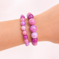 Shades of Pink Iridescent Beaded Bracelet